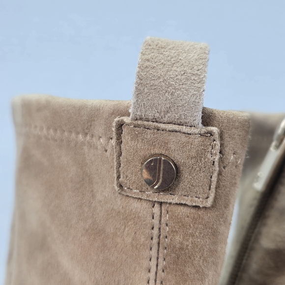 Jones New York Sonjah Tan Suede Leather Kitten Heeled Pointed Toe Boots Size 9.5 - Picture 11 of 15